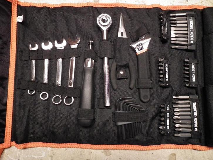 gereedschap tas Black en Decker gevuld, Doe-het-zelf en Verbouw, Gereedschap | Handgereedschap, Nieuw, Ophalen