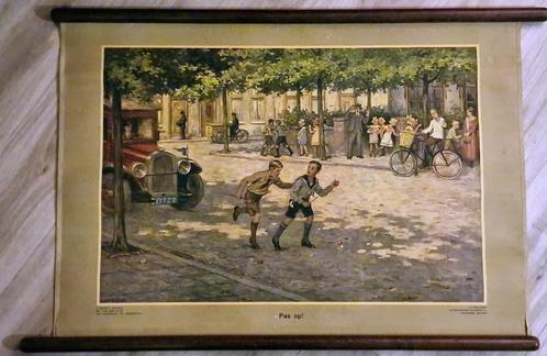 "Pas op" / J. Gabriëlse, Antiek en Kunst, Antiek | Schoolplaten, Ophalen