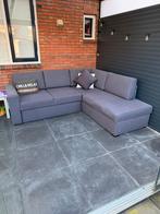 Grijze hoekbank met opbergruimte, Ophalen, Zo goed als nieuw, Stof