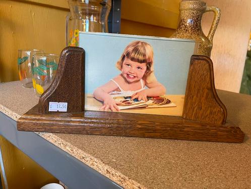 Vintage jaren 70 houten foto lijst, Huis en Inrichting, Woonaccessoires | Lijsten, Zo goed als nieuw, Minder dan 50 cm, Minder dan 50 cm