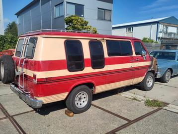 Chevrolet g20 lpg V8 1983 met brandschade belasting vrij  beschikbaar voor biedingen