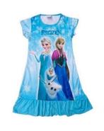 Nieuw ! Mt. 134 Blauwe Elsa & Anna Nachtjapon Prinsessenjurk, Ophalen of Verzenden, Nieuw, 134 t/m 140, Meisje