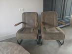 2 Zo Goed Als Nieuwe Fauteuils, Metaal, 75 tot 100 cm, Ophalen of Verzenden, Zo goed als nieuw