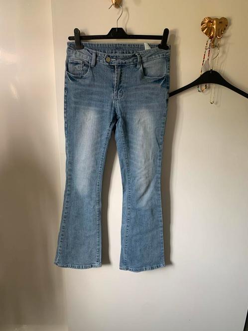 Flared Spijkerbroek Maat M, Kleding | Dames, Broeken en Pantalons, Gedragen, Maat 38/40 (M), Blauw, Lang, Ophalen of Verzenden