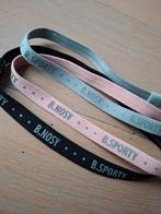 B.Nosy 3 sport haarbandjes 🩷🩶🖤 anti-slip, zgan, Ophalen of Verzenden, Zo goed als nieuw, B.Nosy