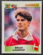 Panini Brian Laudrup - Denemarken, EK 1996. Rode achterkant, Ophalen of Verzenden, Zo goed als nieuw, Sticker