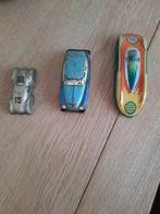 3 blikken raceauto's. Opruiming, Antiek en Kunst, Antiek | Speelgoed, Ophalen of Verzenden