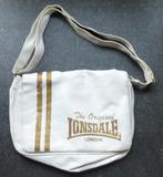 Lonsdale tas schoudertas wit met goudbruin, Sieraden, Tassen en Uiterlijk, Overige merken, Gebruikt, Ophalen of Verzenden, Wit