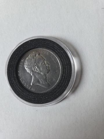 Mooie zilveren gulden 1840 beschikbaar voor biedingen