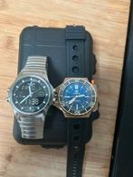 Junghans apollo ana-digi (250) steeldive proplof brons (150), Staal, Staal, Polshorloge, Zo goed als nieuw