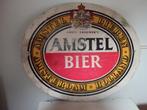 Vintage Amstel Reclamebord, Verzamelen, Ophalen, Gebruikt, Reclamebord