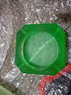 Groen glazen asbakje.8Cm ongeveer, Ophalen