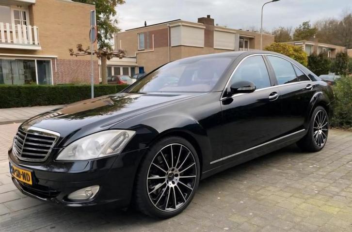 Mercedes-Benz S-Klasse 5.5 S500 AUT 2005 Zwart, Auto's, Mercedes-Benz, Particulier, S-Klasse, Benzine, E, Sedan, Automaat, Origineel Nederlands