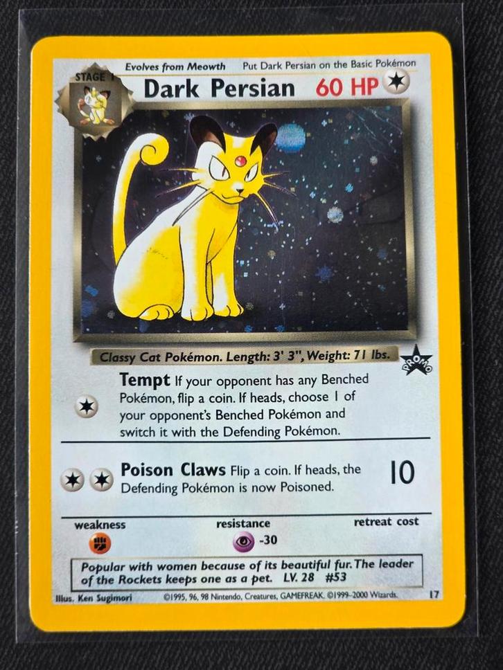 Dark Persian Promo - WP 17 - Holo - Good - Black Star, Hobby en Vrije tijd, Verzamelkaartspellen | Pokémon, Gebruikt, Losse kaart