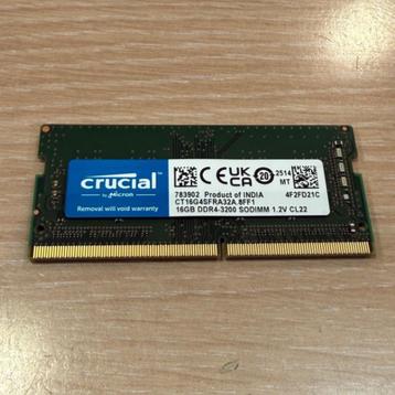 Crucial DDR4 SODIMM 1x16GB 3200mhz nieuw beschikbaar voor biedingen