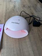 Pink Gellac set (pro led lamp L) en accessoires, Ophalen of Verzenden, Zo goed als nieuw, Overige kleuren, Handen en Nagels