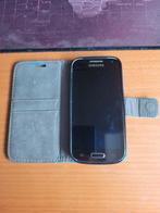 !! Samsung Galaxy S4 mini met leren hoesje !!, 8 GB, Ophalen of Verzenden, Zo goed als nieuw, Zwart