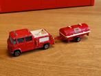 Majorette Mercedes Brandweer met Aanhanger ROOD, Hobby en Vrije tijd, Modelauto's | Overige schalen, Ophalen of Verzenden, Zo goed als nieuw
