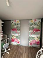 4 Schuifdeuren met rails - Plafond en Vloer, Ophalen, Gebruikt, 50 tot 100 cm, 200 cm of meer