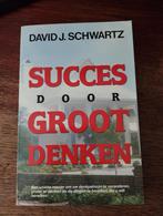 Succes door groot denken. David J. Schwartz, David J. Schwartz, Verzenden, Maatschappij en Samenleving, Zo goed als nieuw
