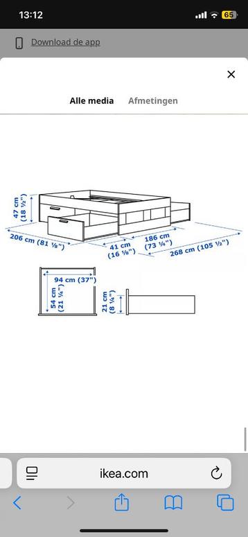 Ikea bed - afbeelding 2