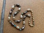 Vintage antieke Aurora borealis ketting parelketting strass, Ophalen of Verzenden, Overige materialen, Ketting