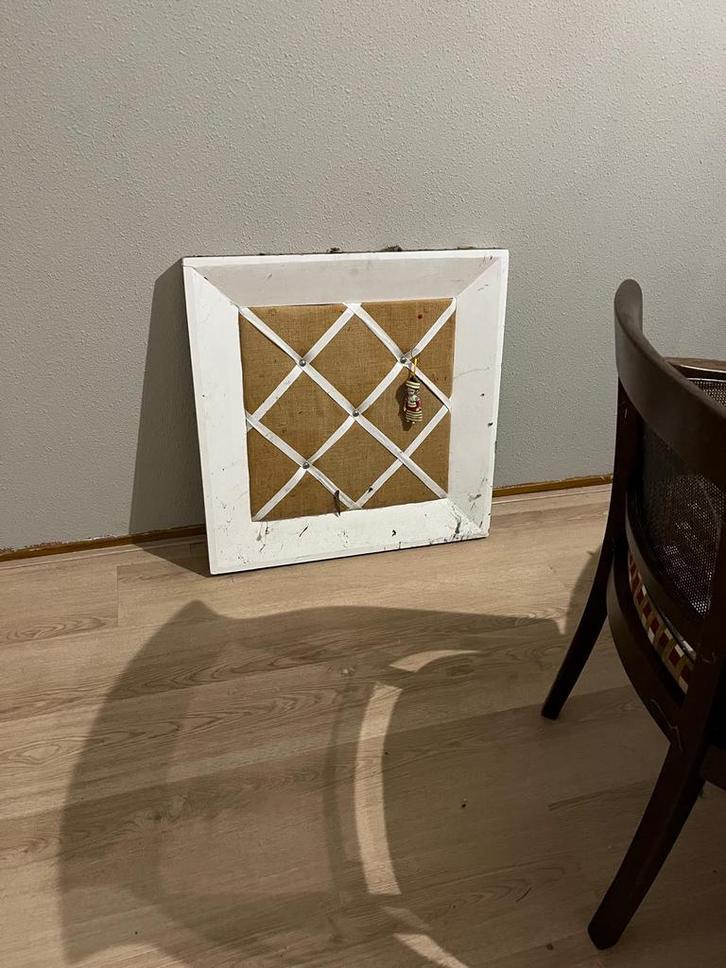 Landelijk prikbord / memobord – hout – bieden, Huis en Inrichting, Woonaccessoires | Krantenbakken en Lectuurbakken, Zo goed als nieuw