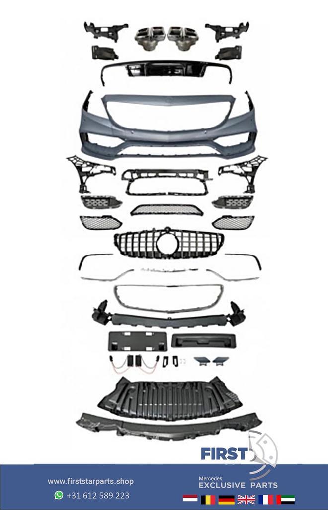 W218 CLS KLASSE AMG LOOK BODYKIT FACELIFT VOORBUMPER + ACHTE, Auto-onderdelen, Carrosserie en Plaatwerk, Bumper, Mercedes-Benz
