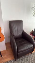 Leren fauteuil, Huis en Inrichting, Fauteuils, Ophalen of Verzenden, Zo goed als nieuw, 75 tot 100 cm, 50 tot 75 cm
