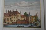 HAAGSCHE-POORT te LEIDEN Kopergravure 1731 Rademaker E16, Verzenden