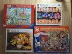 2 x Ravensburgerpuzzels en 2 x King puzzels, Ophalen of Verzenden, 500 t/m 1500 stukjes, Zo goed als nieuw, Legpuzzel