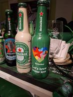 2 unieke heineken bier fles vol., Verzamelen, Biermerken, Ophalen of Verzenden, Nieuw, Flesje(s), Heineken
