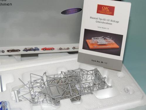 CMC M-122 Maserati Tipo 61 Birdcage 1960 Spaceframe Lim. Edi, Hobby en Vrije tijd, Modelauto's | 1:18, Nieuw, Motor, Overige merken