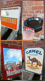 Setje reclame artikelen voor rookwaar, Ophalen, Gebruikt, Reclamebord