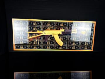 Dollar artwork 120x50cm  beschikbaar voor biedingen