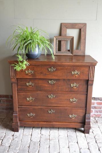 Prachtige antieke eiken houten Empire ladekast, dressoir. beschikbaar voor biedingen