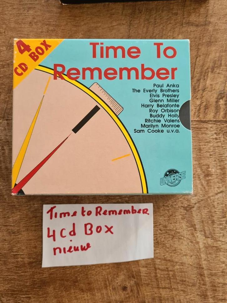 Time to Remember - 4CD Box Nieuw, Cd's en Dvd's, Cd's | Verzamelalbums, Nieuw in verpakking, Pop, Boxset, Ophalen of Verzenden