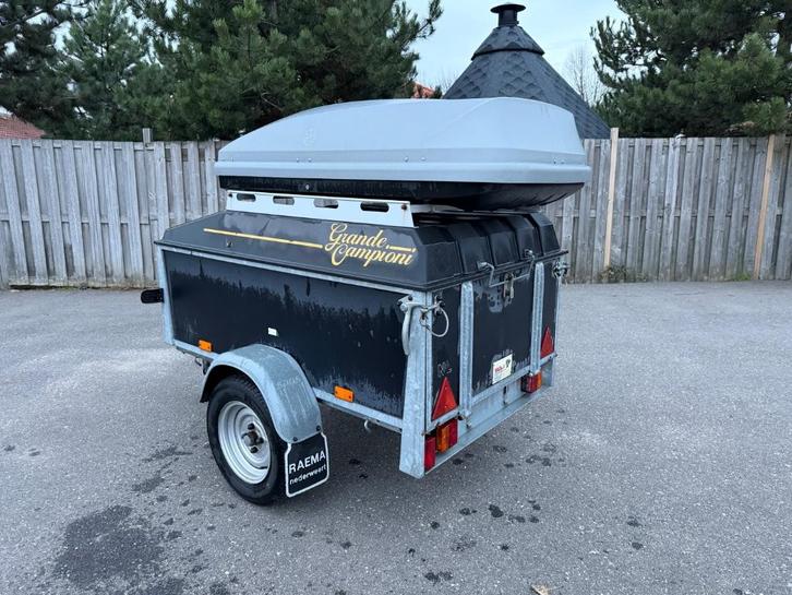 Gesloten aanhanger / bagagewagen 600kg Saris, Auto diversen, Aanhangers en Bagagewagens, Gebruikt, Ophalen