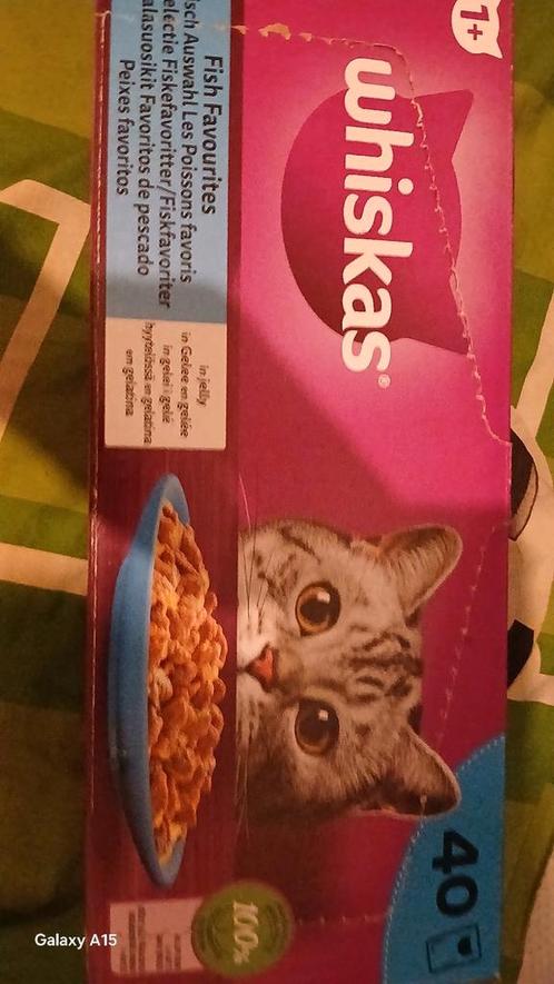 WHISKAS! 40 zakjes X 85gr o.a. ZALM,Tonijn,kabeljauw,koolvis, Dieren en Toebehoren, Dierenvoeding, Kat, Ophalen of Verzenden