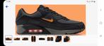 Sneakers Nike air max 90 'jewel black orange' maat 40, Kleding | Heren, Schoenen, Ophalen of Verzenden, Zo goed als nieuw, Zwart