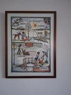 Geborduurd schilderij de 4 jaargetijden, Ophalen of Verzenden, Zo goed als nieuw