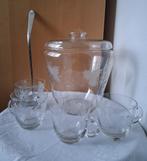 Antieke bowlset van kristal met bowllepel Sola *eureka*, Antiek en Kunst, Ophalen of Verzenden