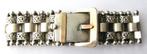 Prachtige zilveren armband (800), breed model, verguld, Ophalen, Zilver, Armband, Verguld