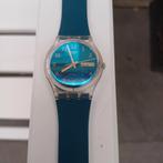 Swatch Horloge Blauw, Sieraden, Tassen en Uiterlijk, Horloges | Kinderen, Blauw, Jongen of Meisje, Ophalen of Verzenden, Zo goed als nieuw