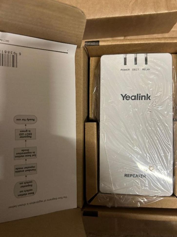 ➡️ NIEUW Yealink RT20 Dect Repeater RT-20, Telecommunicatie, Vaste telefoons | Handsets en Draadloos, Nieuw, 4 handsets of meer