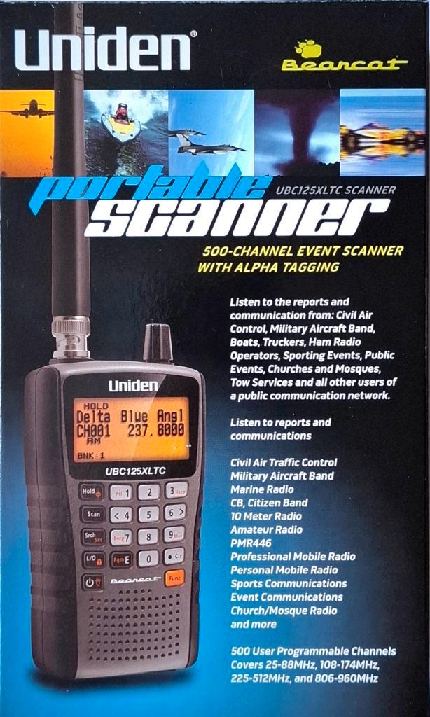 Uniden UBC125XLTC, Telecommunicatie, Scanners, Nieuw, 500 kanalen of meer, Draagbaar, Ophalen
