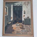 Antiek schilderij keuken tafreel, Ophalen