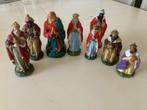 1 x antiek maria beeldje en 7x (3)  koningen figuren, Ophalen, Zo goed als nieuw
