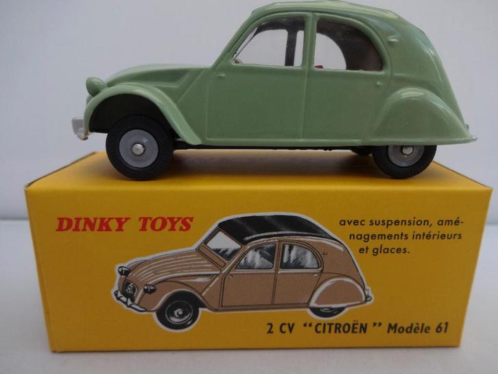 Citroen 2CV licht groen nr: 558 van Dinky Toys 1:43 ZELDZAAM, Hobby en Vrije tijd, Modelauto's | 1:43, Nieuw, Auto, Dinky Toys