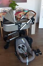 Joolz Earth elephant Grey kinderwagen Incl. Maxicosi Zgan, Kinderen en Baby's, Kinderwagens en Combinaties, Verstelbare duwstang